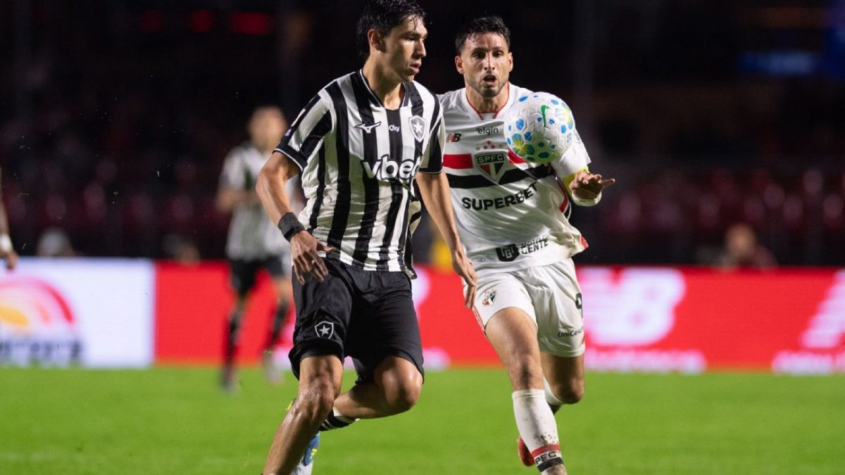 São Paulo sofre golaço no fim e cede empate ao Botafogo