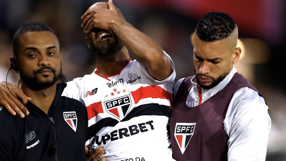 Lesão de Lucas Moura pode afetar o São Paulo