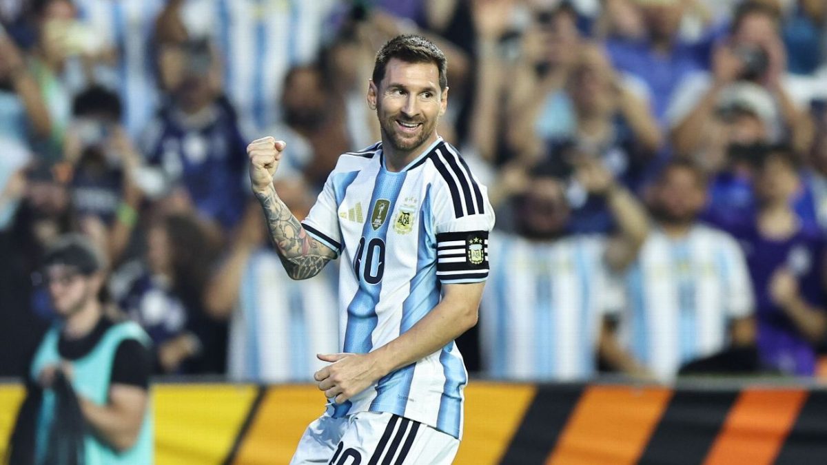 Messi brilha em jogo da Argentina