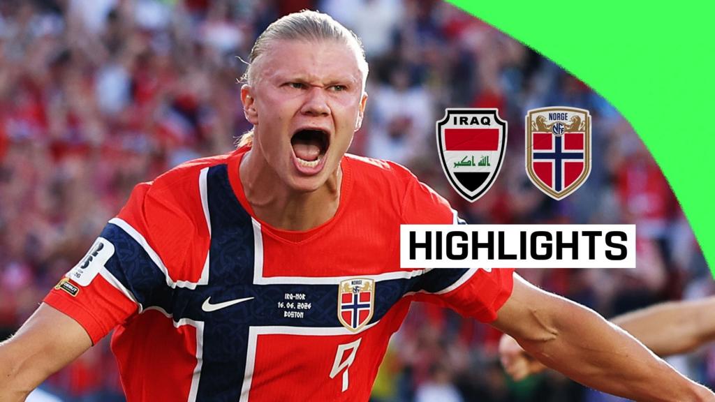 Haaland marca dois gols na vitória da Noruega