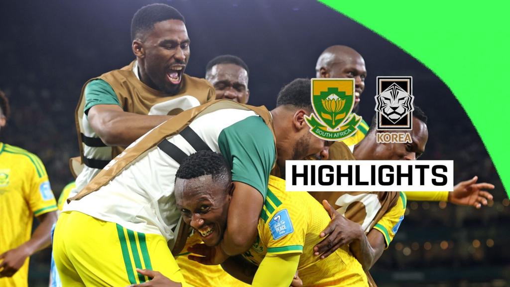 África do Sul vence Coreia do Sul e avança na Copa do Mundo
