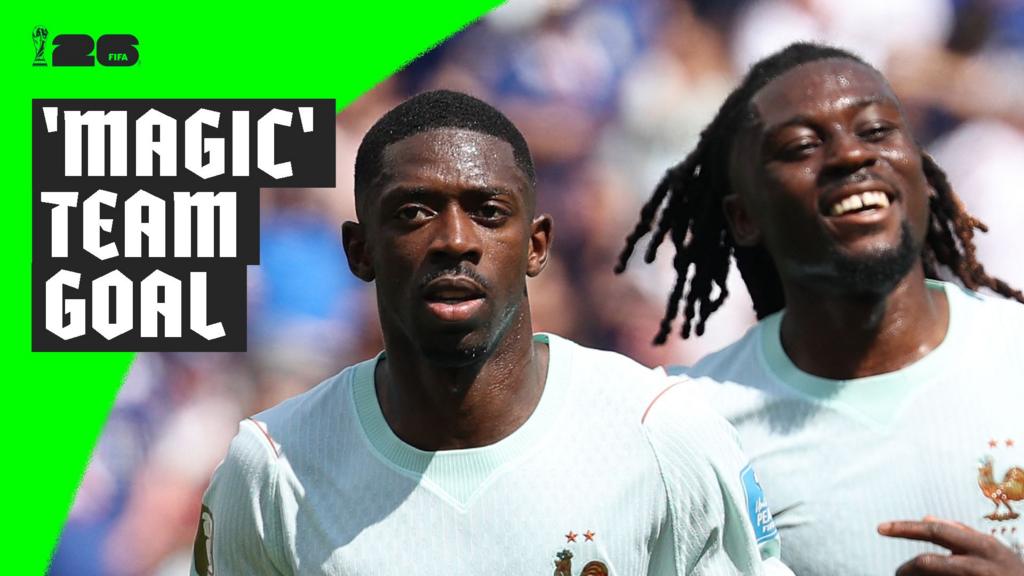 Dembele marca gol de 17 passes e França vence