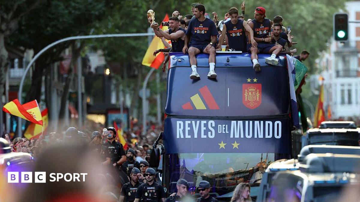 Espanha celebra título da Copa do Mundo